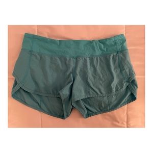 Lululemon Teal Speed Up Low-Rise Lined Short 2.5”